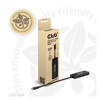 Club3D hub MST USB-C na 3xHDMI, Single: 8K30Hz, Triple: 4K60Hz