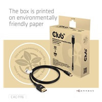 Club3D Kabel MiniDisplayPort na DisplayPort 2.1 Certifikovaný, Oboustranný, 10K60Hz, DSC1.2, UHBR10, 1m