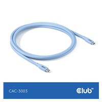 Club3D Kabel USB-C 4.0, 20Gbps, 4K60Hz, PD 240W, 2m, modrá