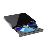 BAZAR - HITACHI LG - externí mechanika DVD-W/CD-RW/DVD±R/±RW/RAM GP57EB40, Slim, Black, box+SW - Poškozený obal (Komplet