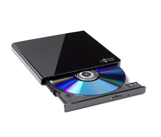 BAZAR - HITACHI LG - externí mechanika DVD-W/CD-RW/DVD±R/±RW/RAM GP57EB40, Slim, Black, box+SW - Poškozený obal (Komplet