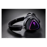 ASUS sluchátka ROG DELTA II, Bezdrátové 2.4GHz, ARGB, černá