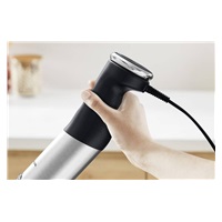 Tefal HB67G830 Quickchef+ 5v1 tyčový mixér, 1000 W, 20 rychlostí, tichý režim, plynulá regulace rychlosti, nerez / černá