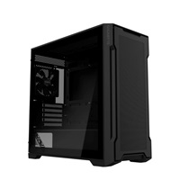 GIGABYTE case GB-C102G, Mid Tower, 2x USB3.0, Průhledná bočnice, 2x 120mm Fan, černá
