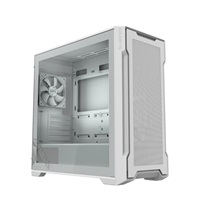 GIGABYTE case GB-C102GI, Mid Tower, 2x USB3.0, Průhledná bočnice, 2x 120mm Fan, bílá