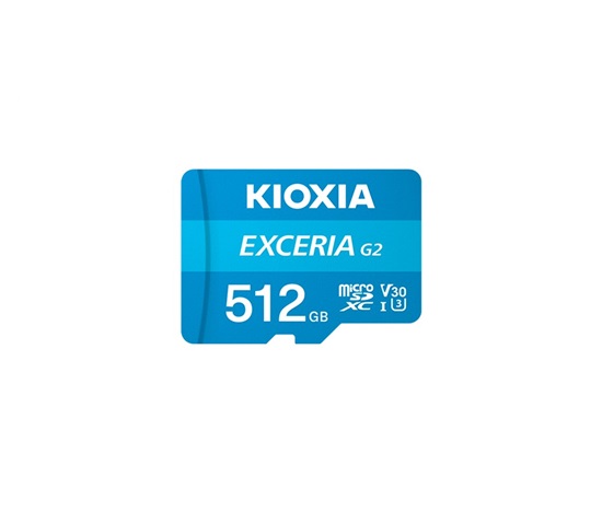 KIOXIA microSD Karta EXCERIA G2 512GB, UHS-I U3 V30, s Adaptérem