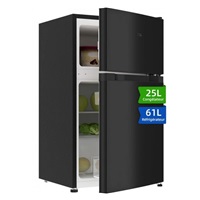 CHiQ kombi, mrazák nahoře, 86l (L 61l, M 25l), LowFrost, tm. metal. + 12 let záruka na kompresor (bez registrace)