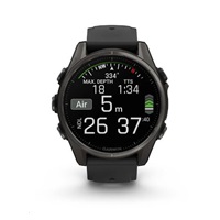 Garmin fenix® 8 – 43 mm, AMOLED, Sapphire, Carbon grey DLC titanium, Black / Pebble grey se silikonovým řemínkem, EU