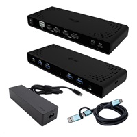 i-tec Universal Dual 4K Display Docking Station, Power Delivery 85W + i-tec USB-C Charger 100W