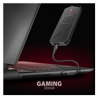 AXAGON EEM2-GAM, USB-C 10Gbps - NVMe & SATA SSD GAME M.2 box, bezšroubkový