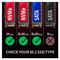 AXAGON EEM2-GAM, USB-C 10Gbps - NVMe & SATA SSD GAME M.2 box, bezšroubkový