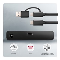 AXAGON ADSA-FPX, USB-C 10Gbps - SATA 6G, 2.5"/3.5" SSD/HDD FAST PORT X adaptér, vč. AC napáječe
