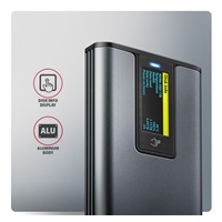 AXAGON EEM2-SD2 USB-C 10Gbps - M.2 NVMe & SATA SSD kovový DISPLAY box, bezšroubkový