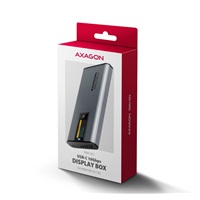 AXAGON EEM2-SD2 USB-C 10Gbps - M.2 NVMe & SATA SSD kovový DISPLAY box, bezšroubkový
