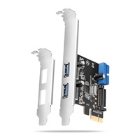 AXAGON PCEU-232RS, PCIe řadič, 2+2x USB 5Gbps port, SATA napájení, Renesas PD720201, SP & LP