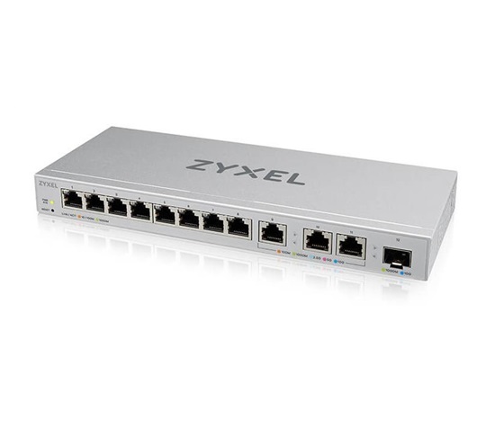 Zyxel XGS1250-12 v2, 12-Port Gigabit webmanaged Desktop Switch with 8 port 1G + 3-Port MultiGig 1/2.5/5/10G + 1-Port SFP