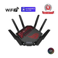ASUS Herní Router ROG Rapture GT-BE19000, 3-pásmový WiFi7 Router, 2x WAN, 4x LAN, AiMesh