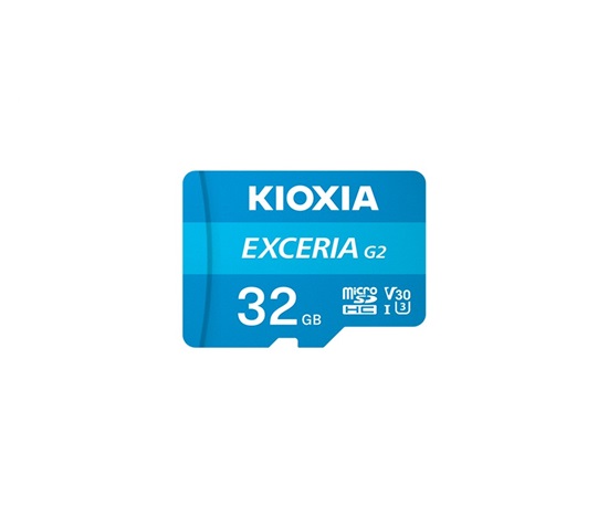 KIOXIA microSD Karta EXCERIA G2 32GB, UHS-I U3 V30, s Adaptérem