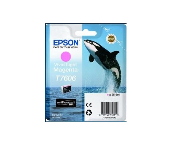 EPSON ink bar ULTRACHROME HD "Kosatka" - Vivid Light Magenta - T7606 (25,9 ml)