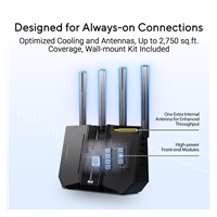 ASUS Router RT-BE92U, WiFi7 Router, AiMesh, 2x WAN, 3x LAN, 1x USB 3.2