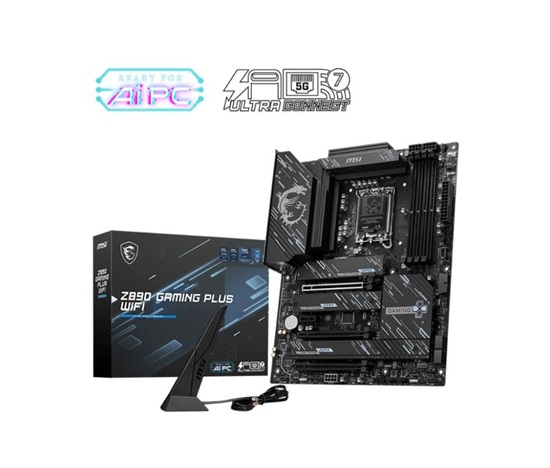 MSI MB Sc LGA1851 Z890 GAMING PLUS WIFI, Intel Z890, 4xDDR5, 1xDP, 1xHDMI, 1xDP Type-C, WI-FI