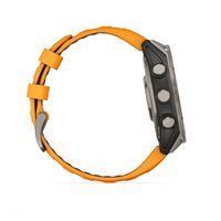 Garmin fenix® 8 – 47 mm, AMOLED, Sapphire, Titanium s Orange/Graphite silikonovým řemínkem, EU