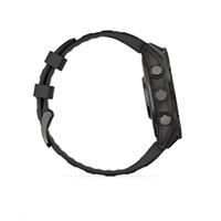 Garmin fenix® 8 – 47 mm, AMOLED, Sapphire, Carbon grey DLC titanium s Black/Gray silikonovým řemínkem, EU