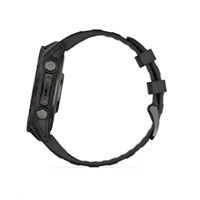 Garmin fenix® 8 – 47 mm, AMOLED, Sapphire, Carbon grey DLC titanium s Black/Gray silikonovým řemínkem, EU