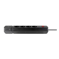 Viking síťová prodlužovací zásuvka R43S, 4x AC 230V, 1x USB-A, 2x USB-C, délka 1,4 m
