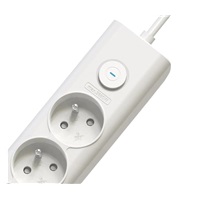 Viking síťová prodlužovací zásuvka YC53, 5x AC 230V, 1x USB-A, 2x USB-C, délka 1,5 m, bílá