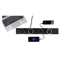 Viking zásuvkový modul A50, 2x USB-A, stříbrná