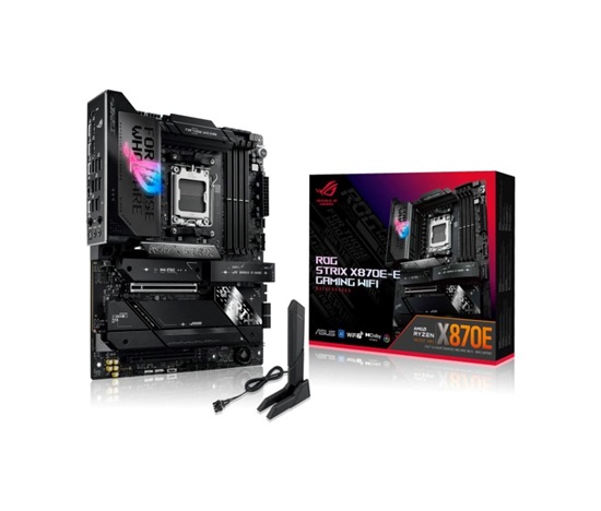 ASUS MB Sc AM5 ROG STRIX X870E-E GAMING WIFI, AMD X870, 4xDDR5, 1xHDMI, 2xThunderbolt, WiFi