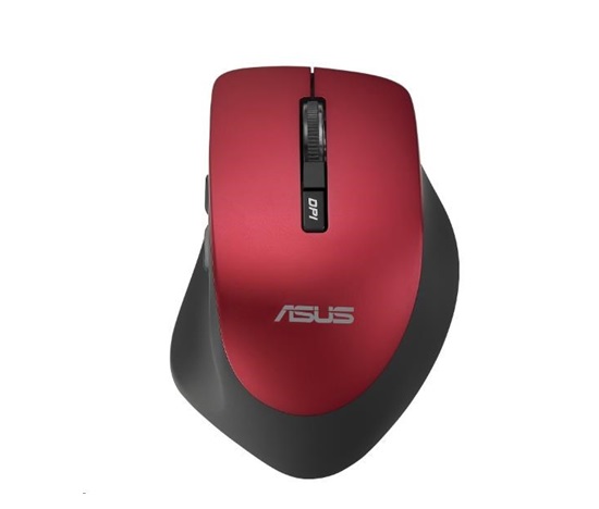 ASUS WT425 Mouse, laserová, bezdrátová, červená