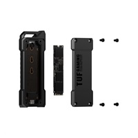 ASUS TUF GAMING A2 SSD NVME case, USB3.2 Gen 2X1, M.2 NVMe SSD kovový box, černá