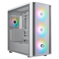 Cooler Master case MasterBox 600, ATX, Průhledná bočnice, 3x 140mm ARGB Fan, 1x 120mm ARGB Fan, ARGB Hub, Bílá
