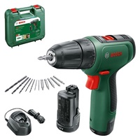 BOSCH EasyDrill 1200 akumulátorový vrtací šroubovák, 30 Nm, 10mm rychloupínací sklíčidlo, 2x akumulátor PBA 12V 1.5Ah