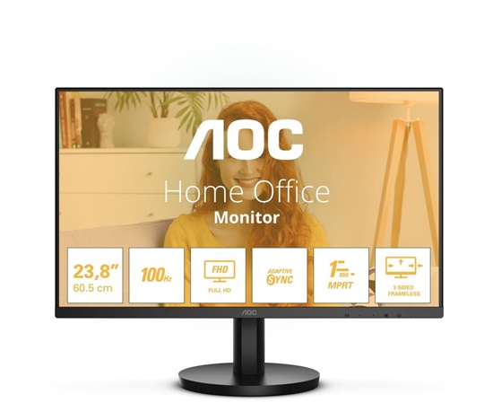 AOC MT VA LCD WLED 23,8" 24B3HMA2 - VA panel, 100Hz, 1920x1080, D-Sub, HDMI, repro, posk obal / rozbalen