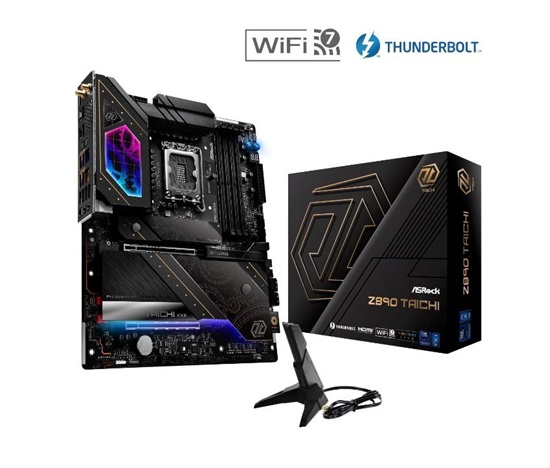 ASRock MB Sc LGA1851 Z890 TAICHI, Intel Z890, 4xDDR5, 1xHDMI, 2xThunderbolt, WI-FI