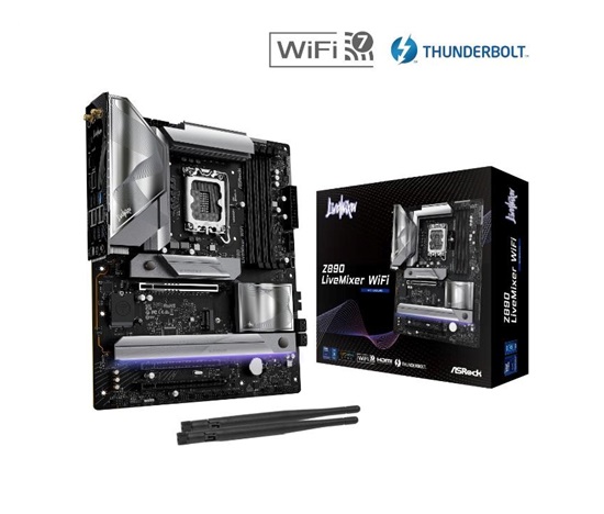 ASRock MB Sc LGA1851 Z890 LIVEMIXER WIFI, Intel Z890, 4xDDR5, 1xHDMI, 2xThunderbolt, WI-FI