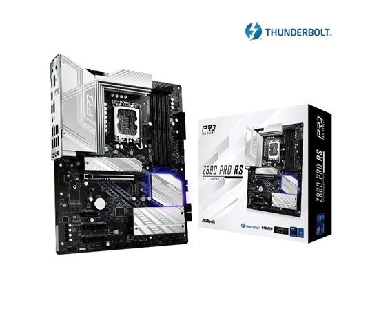 ASRock MB Sc LGA1851 Z890 PRO RS, Intel Z890, 4xDDR5, 1xDP, 1xHDMI, 2xThunderbolt, WI-FI