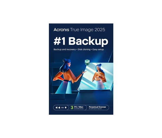 Acronis True Image 2025 - 3 Computer ESD, Perpetual