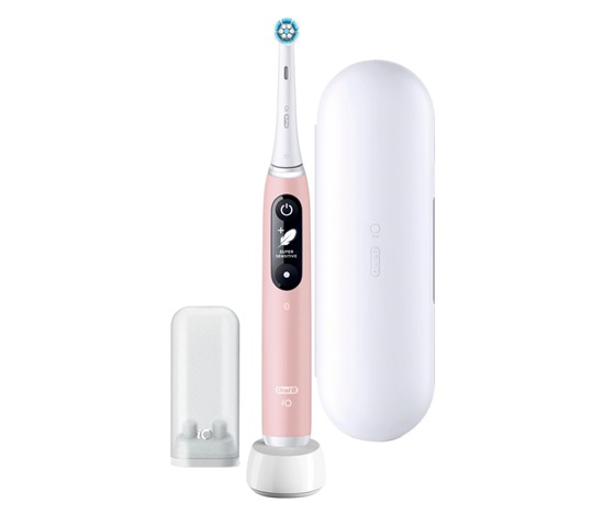 Oral-B iO Series 6N elektrický zubní kartáček, časovač, tlakový senzor, aplikace Oral-B, Pink Sand