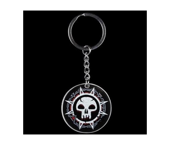 Konix Magic: The Gathering "Black Mana" Metal Keychain