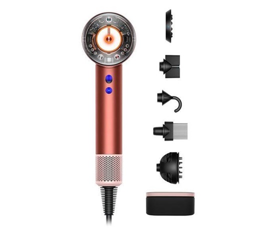 Dyson Supersonic Nural HD16 fén na vlasy, 1600 W, 4 teploty, 3 rychlosti, Strawberry Bronze/Blush Pink