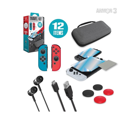 Hyperkin Travel Kit For Nintendo Switch®/Nintendo Switch® OLED Model - Armor3