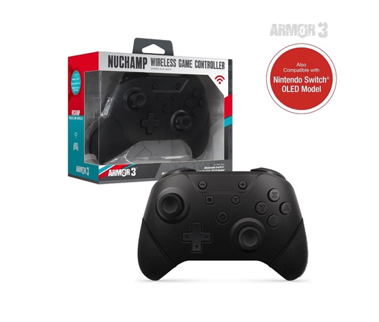 Hyperkin Armor3 NuChamp Wireless Game Controller For Nintendo Switch®/Nintendo Switch® Lite (Black) LED