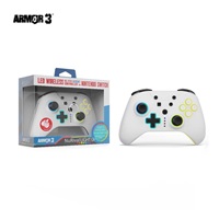 Hyperkin "NuRival" Wireless Hall Effect Stick Game Controller For N. Switch® OLED Model/N. Switch® (White) - Armor3