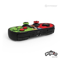 Hyperkin Pixel Art Bluetooth Controller Official ZagToons Edition for N. Switch®/PC/Mac®/Android®  (Bug & Cat)