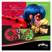 Hyperkin Pixel Art Bluetooth Controller Official ZagToons Edition for N. Switch®/PC/Mac®/Android®  (Bug & Cat)