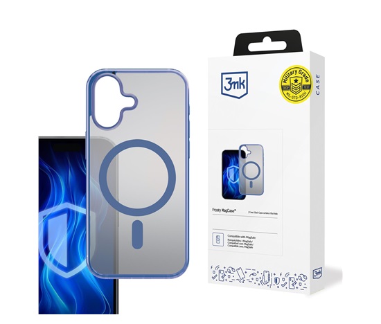 3mk Frosty MagCase Blue pro Apple iPhone 16